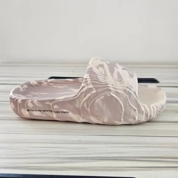 Adidas Originals Adilette 22 Men's Slide Sandals Sand Strata Size 6 - Picture 2 of 9